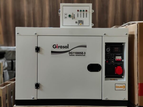 Girasol DG11000S3 Diesel Generator – 10.5kVA | Silent | 3-Phase with ATS